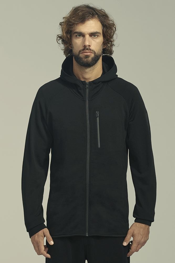 MERINO TECH TRAVEL MINIMAL HOODIE Black – MTT Merino Travel Tech
