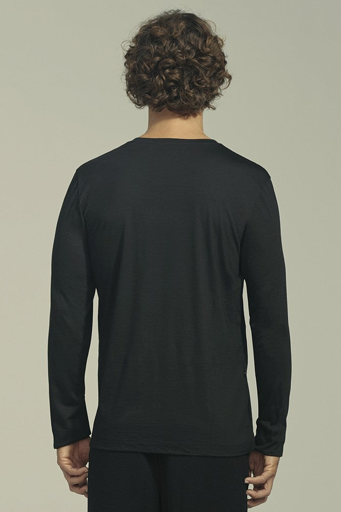 MERINO TECH TRAVEL LONG SLEEVE T-SHIRT Black